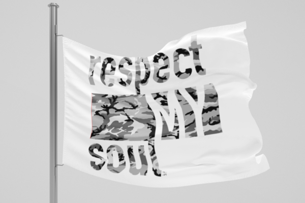 Respect My Soul Camo Flag